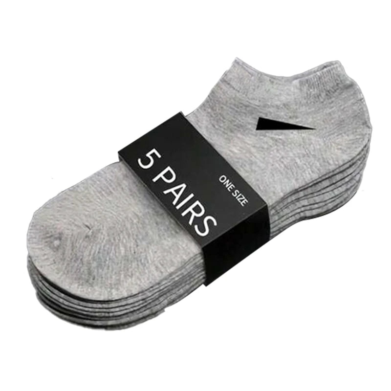5/10 /20/30 Pairs Unisex Casual Plain Color Boat Socks Thin Breathable Comfy Anti Odor Sweat-absorbing Ankle Socks For Men Women Beauty World Shop