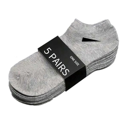 5/10 /20/30 Pairs Unisex Casual Plain Color Boat Socks Thin Breathable Comfy Anti Odor Sweat-absorbing Ankle Socks For Men Women Beauty World Shop