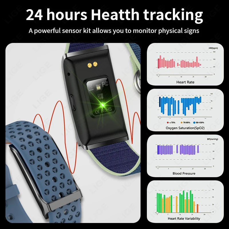 New Sport Fitness Tracker Smart Bracelet Heart Rate Blood Pressure Monitor Pedometer Call Reminder Smartwatch Band for Men Women Beauty World Shop
