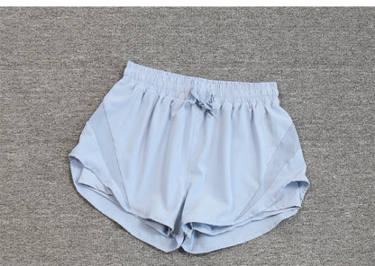 2024 summer cross-border foreign trade Fitness running exercise shorts women's breathable quick-drying anti-exposure short pants