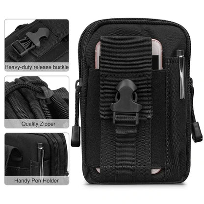 Mobile Phone Case Pouch Waist Bag Waterproof Nylon Multifunction Casual Men Waist Pack Male Small Bag Beauty World Shop