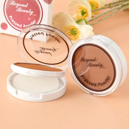Wheat Bronzing Powder for Dark Skin, Matte Finish, Sweatproof & Oil Dark Foundation Concealer, Powder Puff And Mirror Beauty World Shop