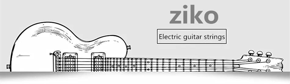 ZIKO DEG-009 Electric Guitar Strings Steel Core Surface Coating Nickel Extra Light Special Musical Instrument Accessorie Parts Beauty World Shop