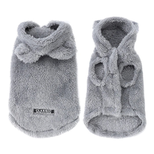 Soft Fleece Pet Dog Clothes Cute Hoodie Coat For Small Medium Dogs Cats Autumn Winter Puppy Hooded Jacket Sweater Pug Apparel Beauty World Shop