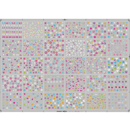 30 Sheets 3D Glow in The Dark Neon Nail Stickers - Glittery Glossy Self-Adhesive Nail Art Decorations with Butterfly, Love Heart Beauty World Shop