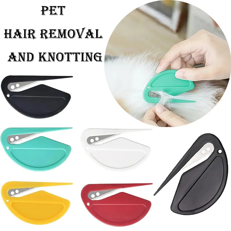 Multicolor Pet Knot Cutter Hair Remover Stainless Steel Painless Safe Grooming Brush for Dogs Cats Effective Shedding Comb Tool Beauty World Shop