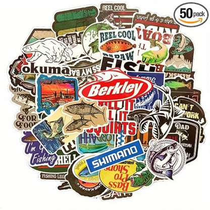 50 PVC stickers - Suitable for waterproof vinyl stickers on laptops, suitcases, etc. - Durable sun protection and high adhesion Beauty World Shop
