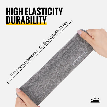 WRELS Sports Headbands Moisture Wicking Sweatbands for Running Breathable Headbands Elastic Non Slip Hairband for Women and Men Beauty World Shop