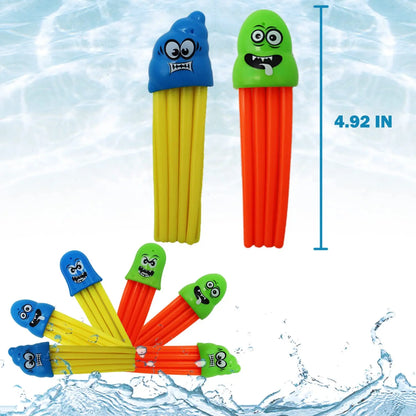 6 Pieces Jellyfish Dive Toys With Cute Expression Bath Toys  Pool Toys Swimming Pool Games for Toddlers Boys Girls Teens Adults Beauty World Shop