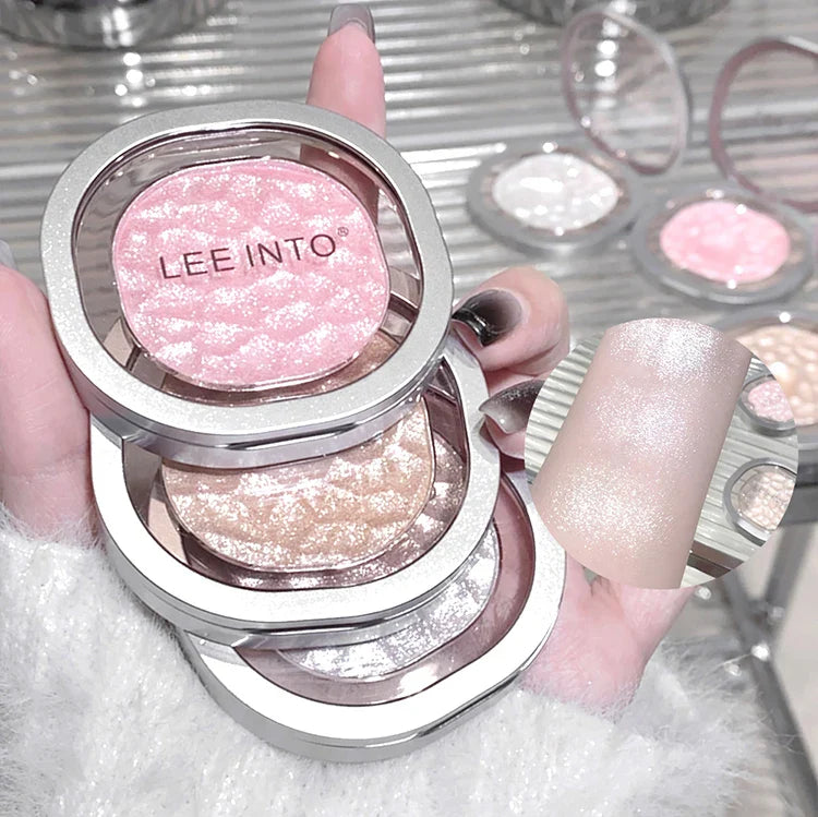 LEEINTO color-glowing high-gloss powder pearlescent powder brightens up the make-up eye shadow disc Beauty Trend Shop