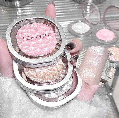 LEEINTO color-glowing high-gloss powder pearlescent powder brightens up the make-up eye shadow disc Beauty Trend Shop