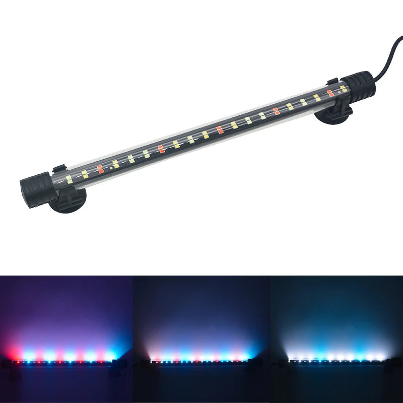 Waterproof LED Aquarium Light Fish Tank Underwater Lamp Clip Light Aquariums Decor Lighting Submersible Lamp Plant Grow 220-240V Beauty World Shop