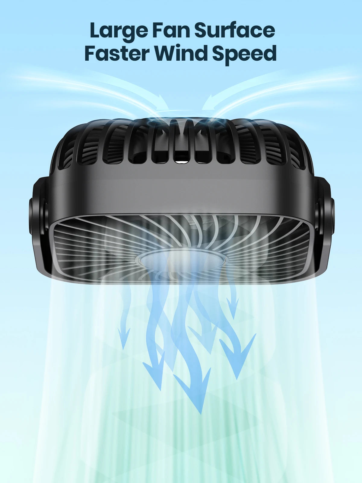 TOPK 4Inch USB Mini Portable Fan for Camping,3 Speeds Quiet Desk Table Personal Fan,360°Adjustment Standing fans for room Home Beauty World Shop