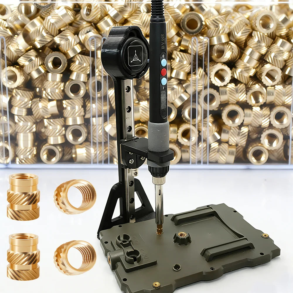 M2 M3 M4 M5 M6 Threaded Heat Set Insert Tool for 3D Printing Components Loptop Plastic Part Soldering Iron Tip Brass Knurled Nut Beauty World Shop