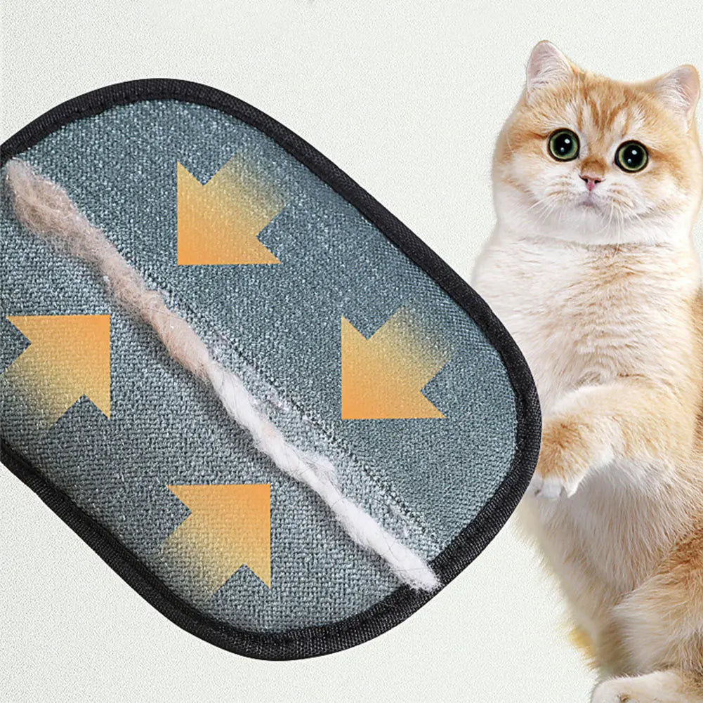 Cat Hair Cleaner Pet Gloves Household Hair Remover Cat Dog Hair Remover Brush Remover Hair Sticking Device Home Hair Scraper