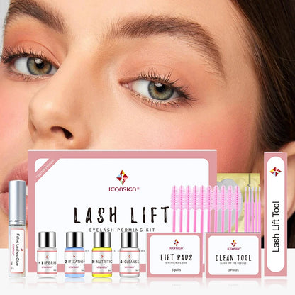 ICONSIGN Upgrade Version Lash Lift Kit Lifting Eyelashes Lasting 6-8 Weeks Calia Perm Eyelash Enhancer Makeup Tools Beauty World Shop
