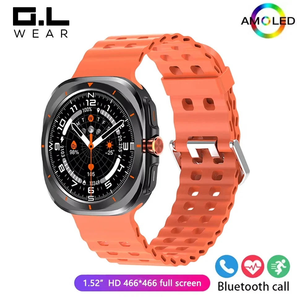 G.L Wear 2025 New Smartwatch for Men Heart Rate Monitoring Bluetooth Calling Fitness Tracking Pedometer Men's Smartwatch Beauty World Shop