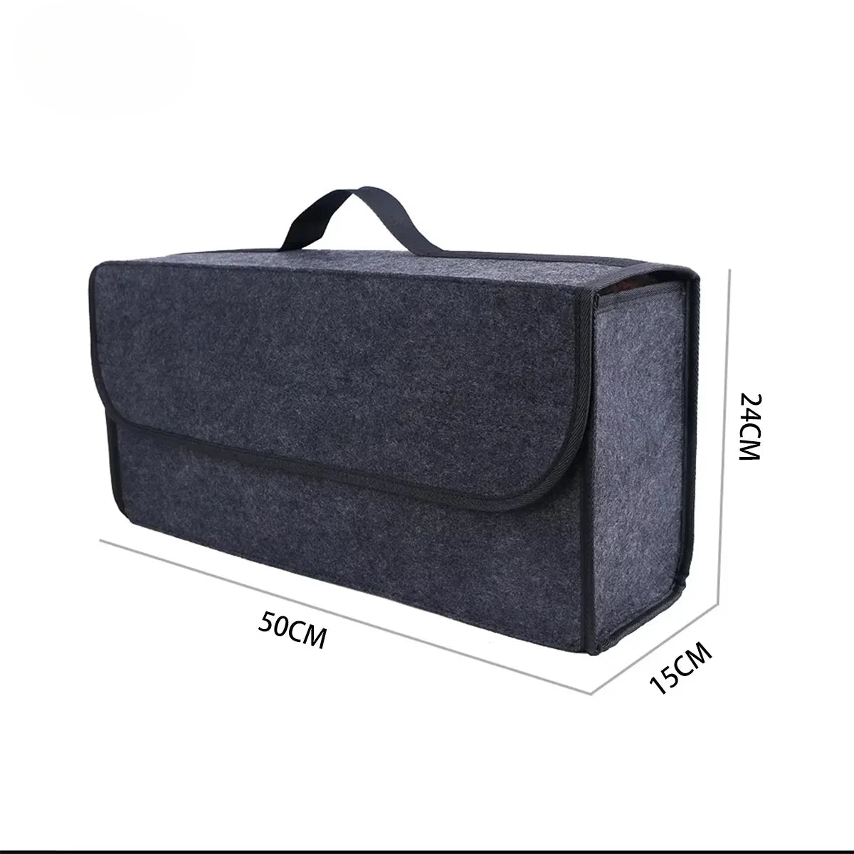 Car storage box car felt anti slip trunk storage tool large capacity soft packaging portable and movable storage home Beauty World Shop