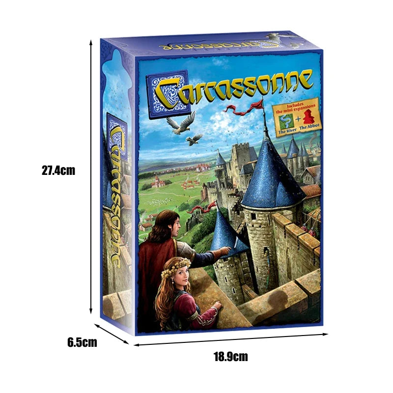 Carcassonne Board Game Family Party Tile Placement Strategy Game for 2 5 Players Best Gift for Kids Adults Beauty World Shop