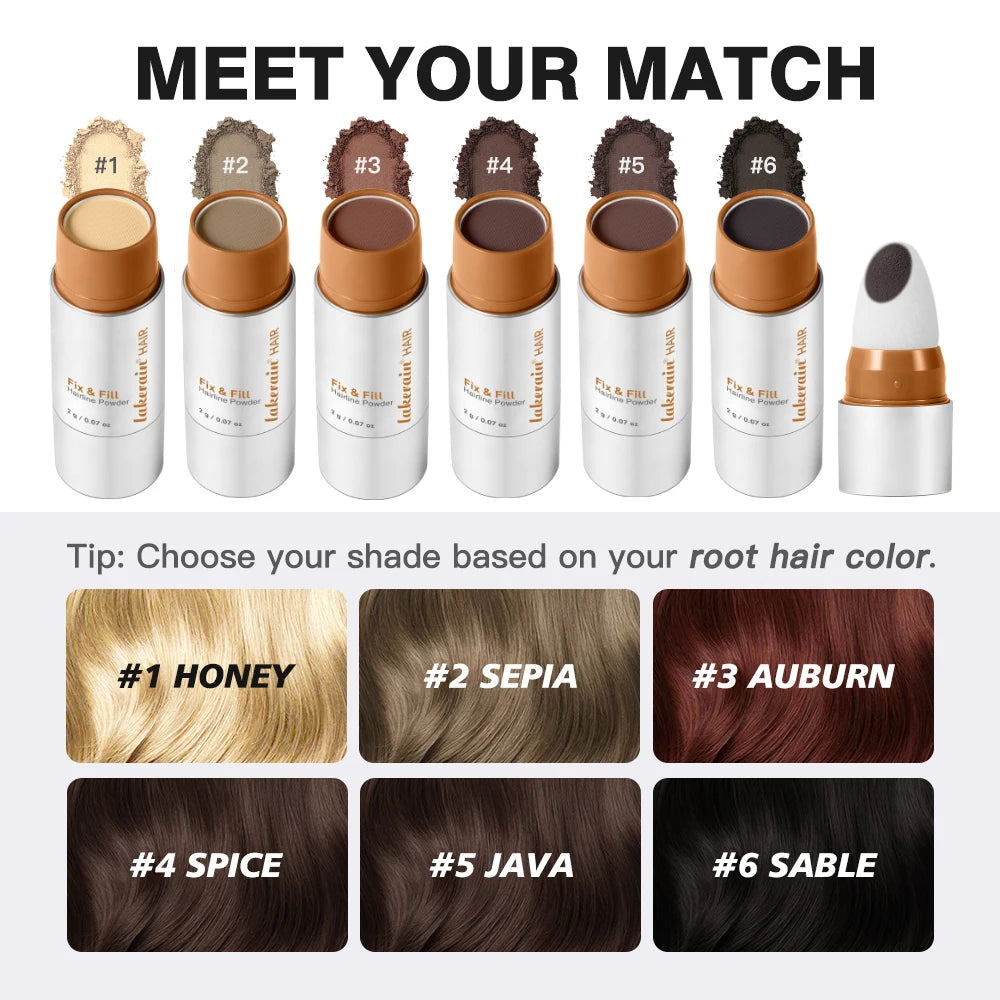 Waterproof Hairline & Root Concealer Pen – Instant Grey Coverage with Easy Blend Powder Stick for Normal Hair Beauty World Shop