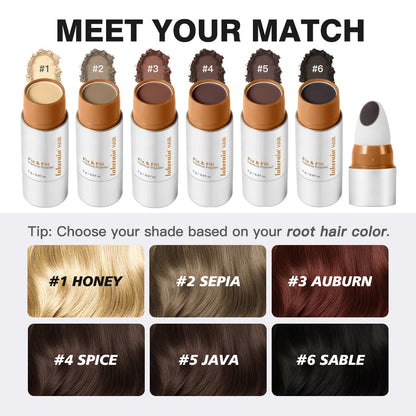 Waterproof Hairline & Root Concealer Pen – Instant Grey Coverage with Easy Blend Powder Stick for Normal Hair Beauty World Shop