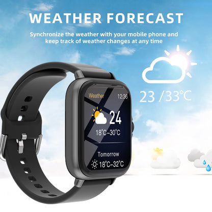 1.83'' Waterproof Smart Watch with Message Answer Call Sleep Monitoring Sports Pedometer Information Alerts For iPhone Android Beauty World Shop