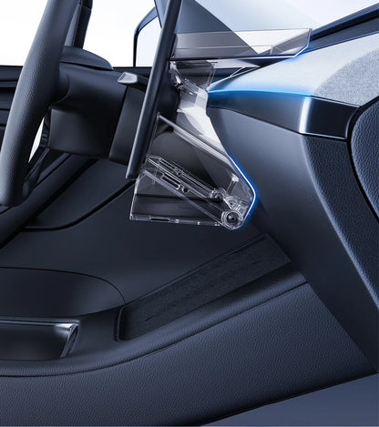 YZ For 2021-2025 Tesla Highland Model 3 Y Juniper Tray Magnetic Under Screen Hidden Storage Box Magnetic Hidden Screen Box Beauty World Shop