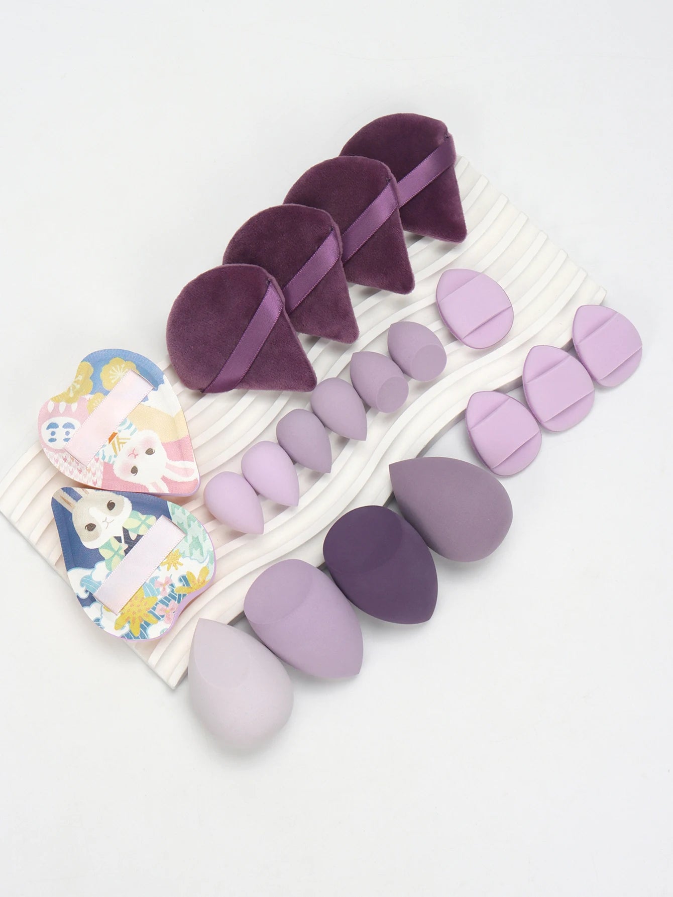20 Pcs Pink Makeup Sponge and Makeup Puff Set Suitable for Face Cream and Powder Concealer Powder Makeup Machine Beauty World Shop