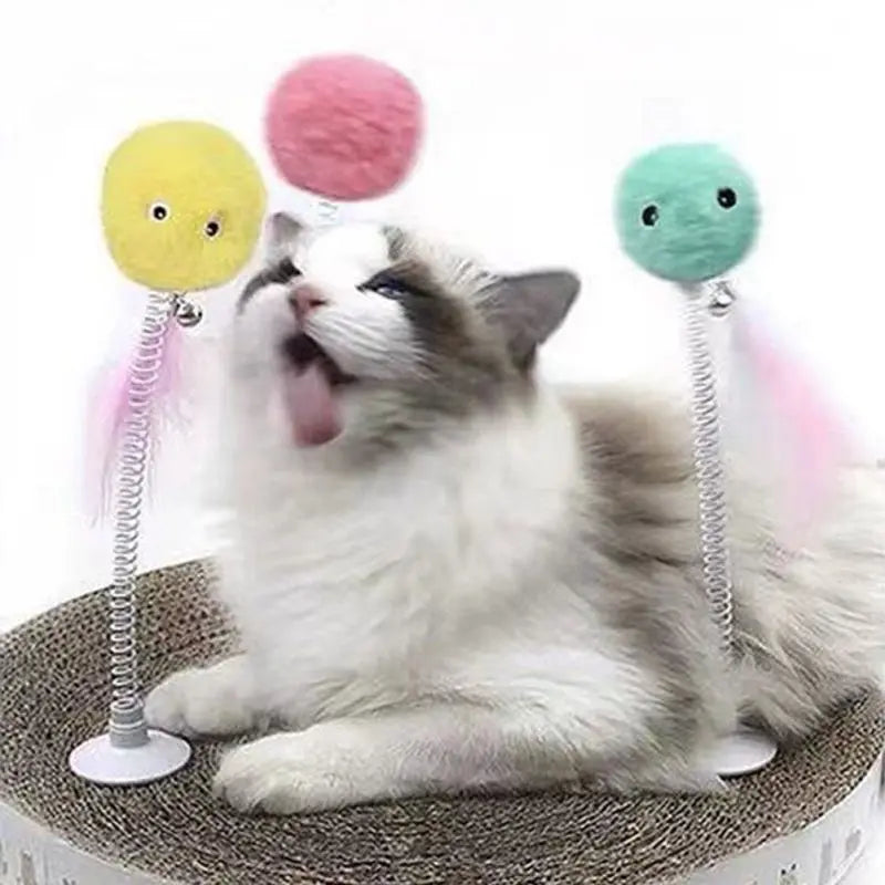Cat Toys Smart Interactive Ball Catnip Cat Training Toy Pet Playing Ball for Cats Kitten Kitty Pet Squeaky Toy Supplies Products Beauty World Shop