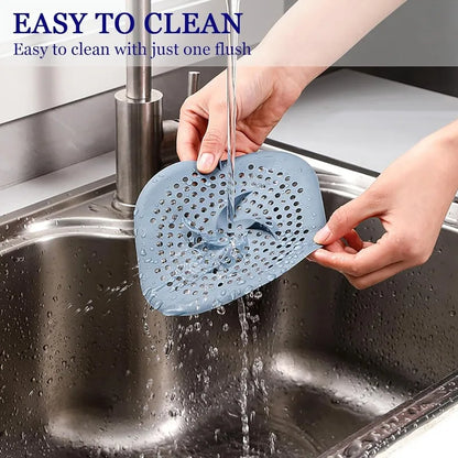 Shower Drain Hair Catcher Drain Cover Bathroom Tub with Suction Cup 5.9 Inches Silicone Sink Strainer Suit for Bathtub, Kitchen Beauty Trend Shop