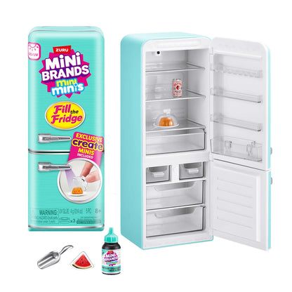 Mini Fridge Surprise Ball Mini Brands Miniature Figure Delicious Food Mystery Blind Box Toy Collectible Ornaments Kids Gifts Beauty World Shop