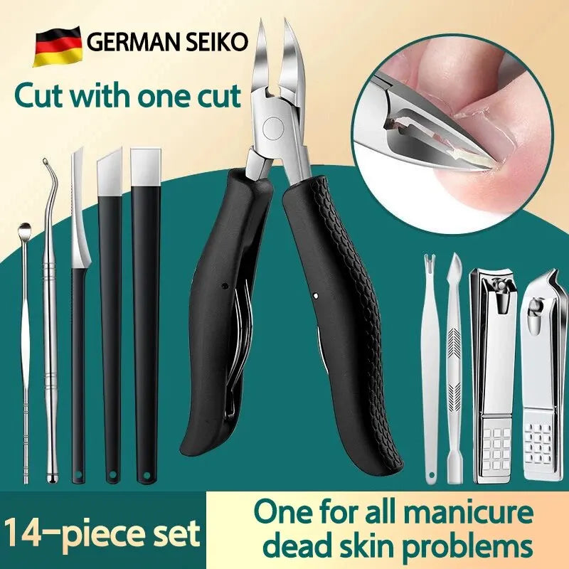 Nail Clipper Set for Paronychia Home Pedicure Tool Portable MEN'S High-grade Manicure Knife Dead Skin Scissors Beauty World Shop