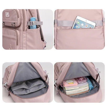 Girl School Bag Backpack Back Pack For Teenager Women Children Female Pink Schoolbag Primary High Bagpack Class Teens Child Kids Beauty World Shop
