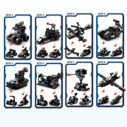 Compatible with Lego 585Pcs City Police Station SWAT Truck Car Building Blocks DIY Toys for Boys Kids Gifts Beauty World Shop