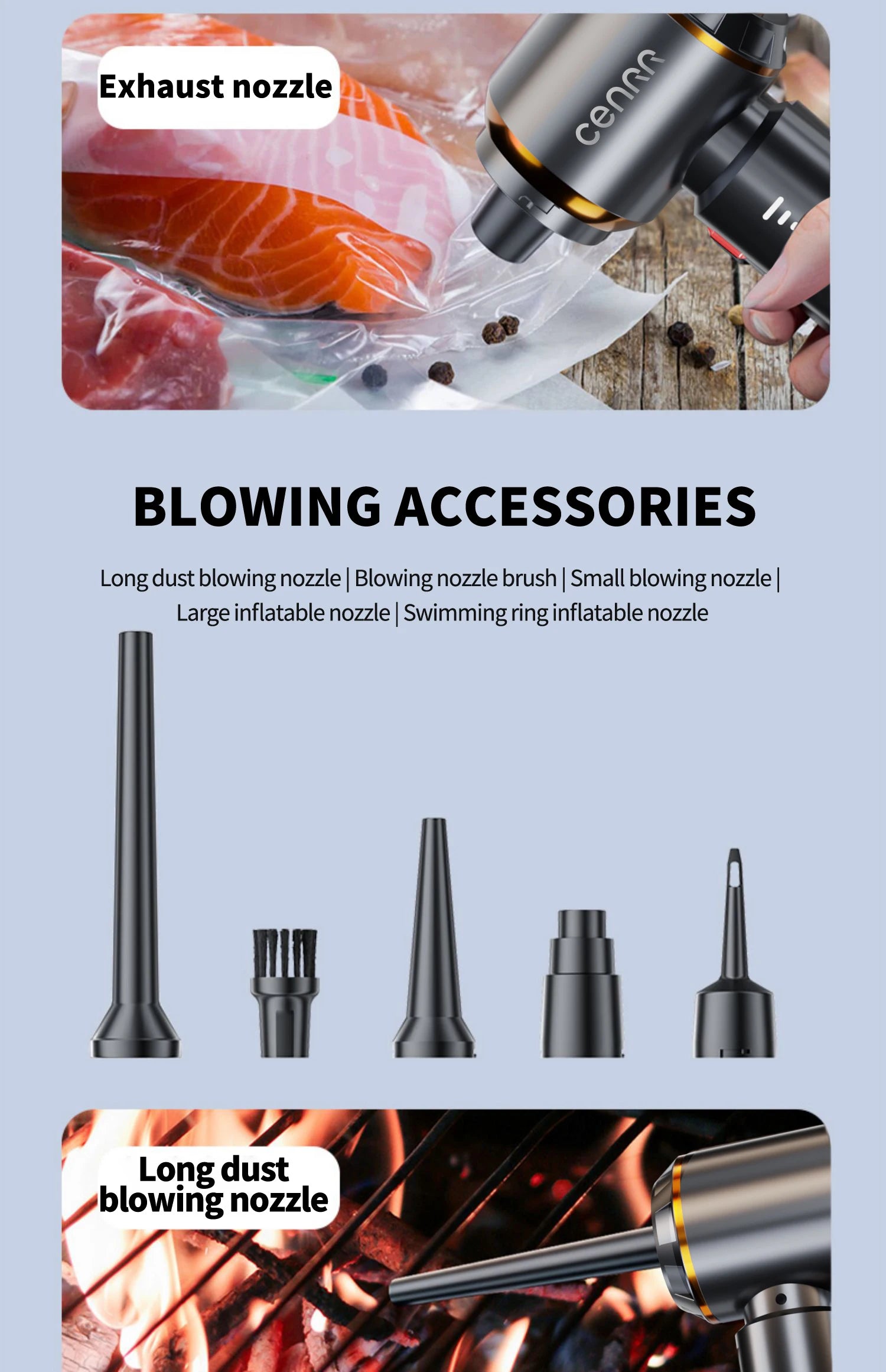 CENRR 998000PA Car Vacuum Cleaner Strong Suction Cordless Wireless Cleaner Handheld Portable Vacuum Cleaner Cleaning Machine Beauty World Shop
