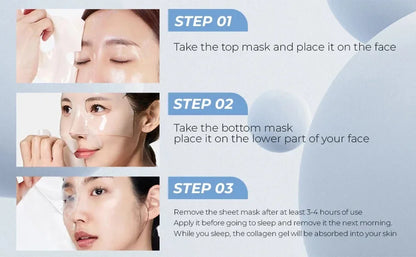 Deep Collagen Anti Wrinkle Lifting Mask Collagen Face Mask Overnight, Deep Collagen Mask for Lifting Firming Moisturizing(5Pack) Beauty Trend Shop