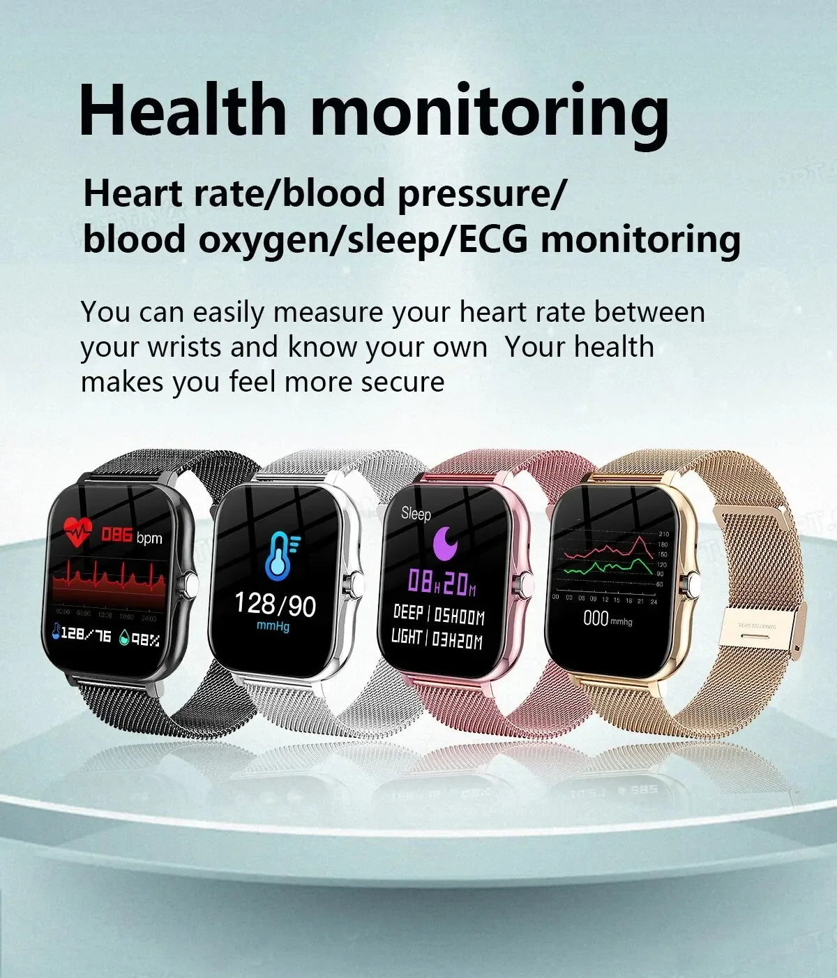 Smart Watch For Men Women Gift Sports Fitness Watch Bluetooth Call Digital Heart Rate Monitor Smartwatch GPS Tracking Wristwatch
