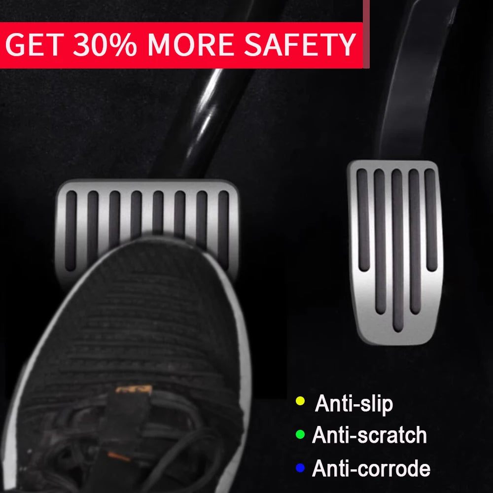 Foot Pedal Pad for Tesla Model 3 Y Juniper Non-Slip Performance Aluminum Car Accessories Model 3/Y Brake Accelerator Pedal Cover Beauty World Shop