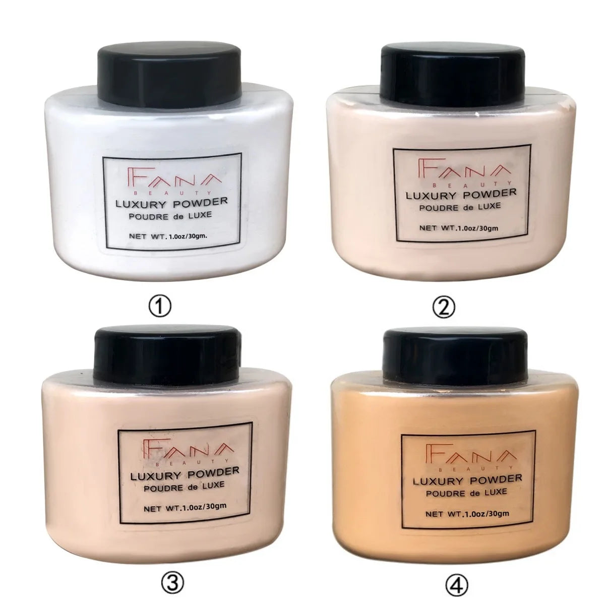 4 Colors Luxury Banana Powder Long-lasting Waterproof Light and Breathable Oil-controlling Setting Powder Beauty World Shop