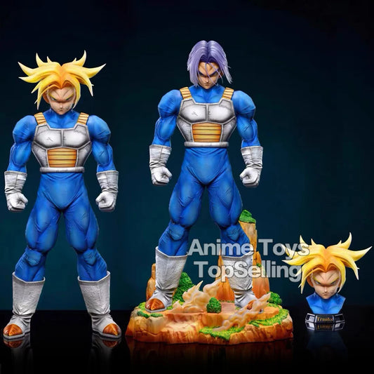 30cm/11.81in Anime Dragon Ball Z Trunks Figure Two heads Action Figures PVC Statue Collection Model Toys for Children Gifts Beauty World Shop