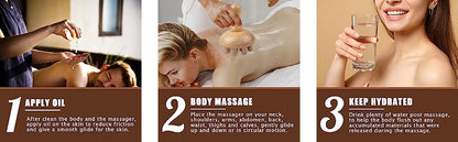 Wooden Mushroom Shape Massage,Manual Wood Therapy Massage Tool,Anti Cellulite,Maderoterapia,Lymphatic Drainage,for Full Body Use Beauty World Shop
