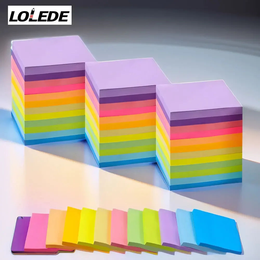 LOLEDE Notepad Index Sticky Notes Kawaii Stationery Supplies Note Stationery & Office Accessories Notebooks Scratch Paper Beauty World Shop