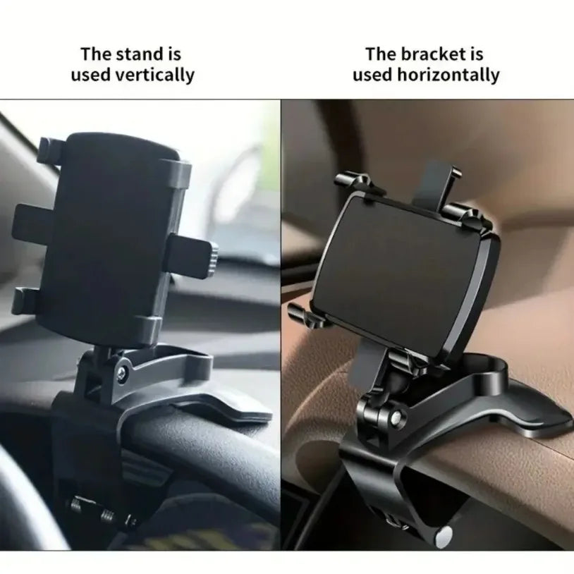 2025 New Universal 360° Rotation Car Phone Holder Stand Dashboard Car Clip Mount GPS Bracket Car Mobile Phone Support in Car Beauty World Shop