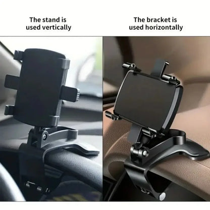 2025 New Universal 360° Rotation Car Phone Holder Stand Dashboard Car Clip Mount GPS Bracket Car Mobile Phone Support in Car Beauty World Shop