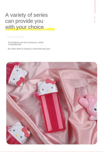 Cute Sanrio Hello Kitty Storage Box Kawaii Anime My Melody Toothpick Cosmetic Swab Storage Box Portable Travel Mini Container Beauty World Shop