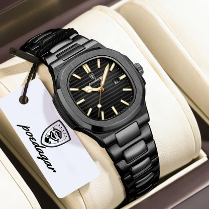 POEDAGAR Trendy Women’s Wristwatch Stainless Steel Date Quartz Ladies Watch Waterproof Luminous Original Watches For Woman Reloj Beauty World Shop