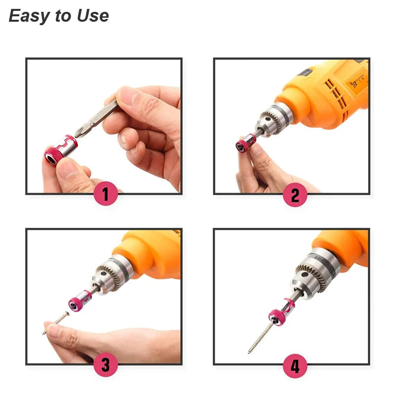 Magnetic Ring Screwdriver Bit Holder Cross Phillips Magnet 1/4 Strong Magnetizer Removable Part Adapter Screw Driver Power Tool Beauty World Shop
