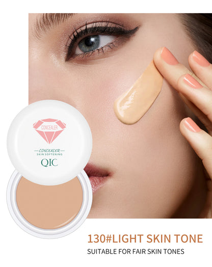 QIC Waterproof & Sweatproof Concealer Cream - Tattoo coverage, Long-Lasting Foundation, Natural,Full coverage, All Skin Types Beauty World Shop