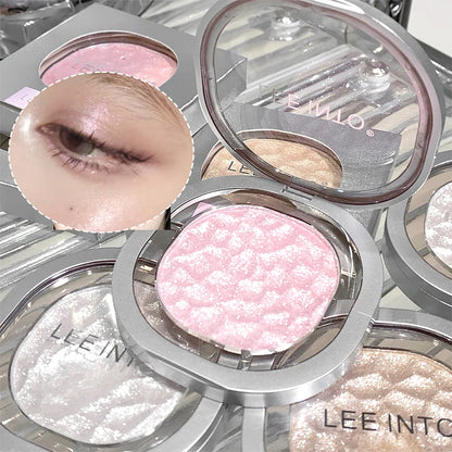 LEEINTO color-glowing high-gloss powder pearlescent powder brightens up the make-up eye shadow disc Beauty Trend Shop