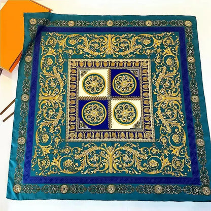 Silky 68x68cm Square Scarf – Stylish & Soft, Multipurpose Head Cover & Elegant Neck Wrap Stylish Print, Silky Soft & Versatile Beauty World Shop